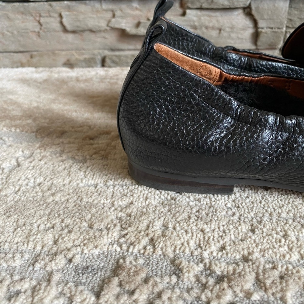 Vionic Amora Faux Fur Insole Loafers Slip On Black Pebbled Leather: 7.5 - Picture 6 of 9